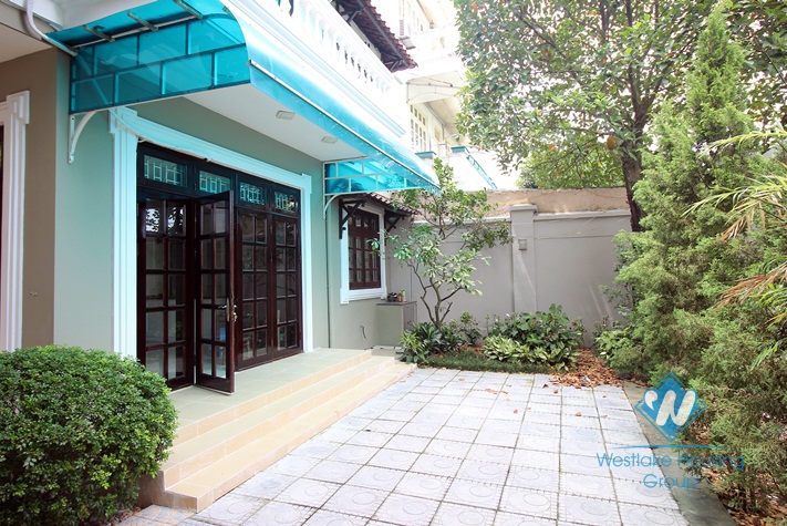 Well maintained, semi-detached house for rent in Ciputra, Tay Ho